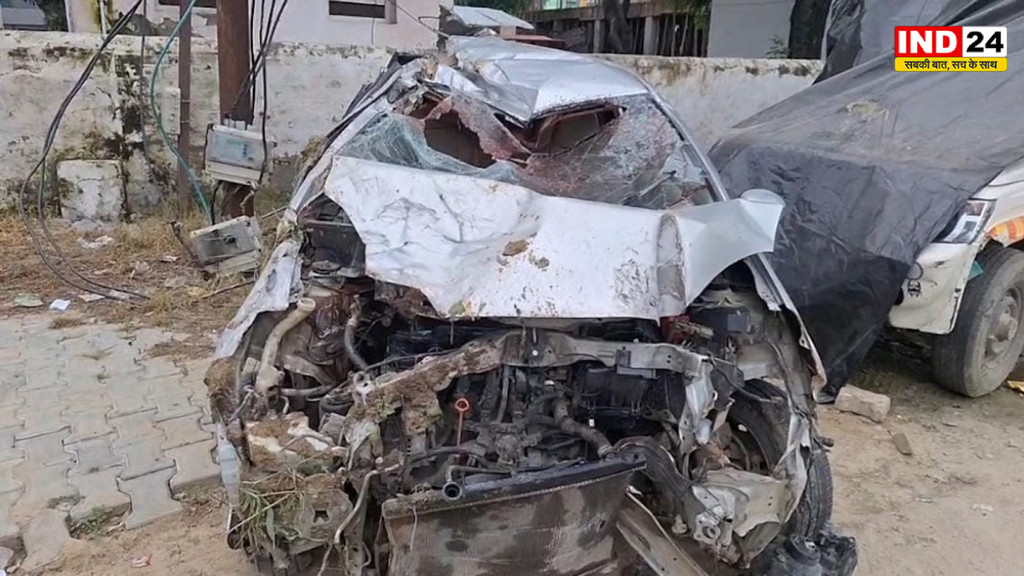 हाथरस में एटा हाईवे पर दर्दनाक हादसा, बेकाबू कार पलटी, ड्राइवर समेत 3 की मौत