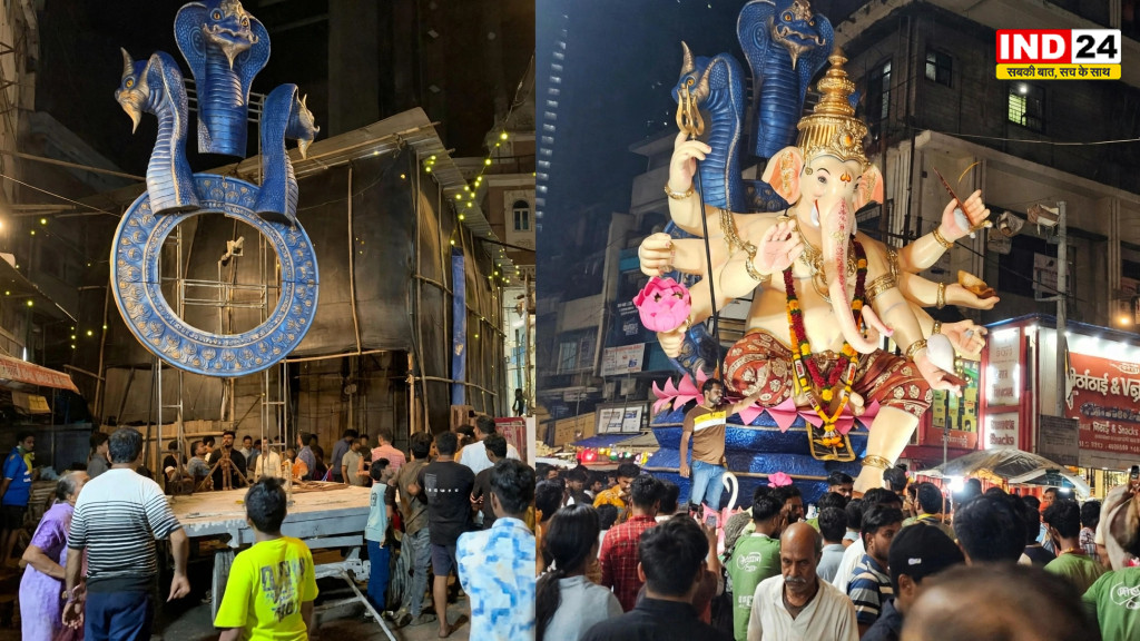 मुंबई में गणेश आगमन जुलूस में बड़ा हादसा: 22 फीट ऊंची प्रतिमा गिरी, 2 की मौत, 5 घायल