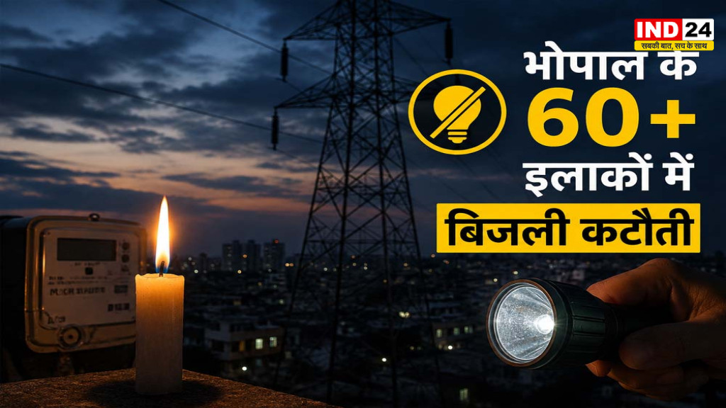 भोपाल के 60 इलाकों में आज बिजली गुल, 2 से 6 घंटे तक रहेगा पावर कट; देखें पूरी लिस्ट