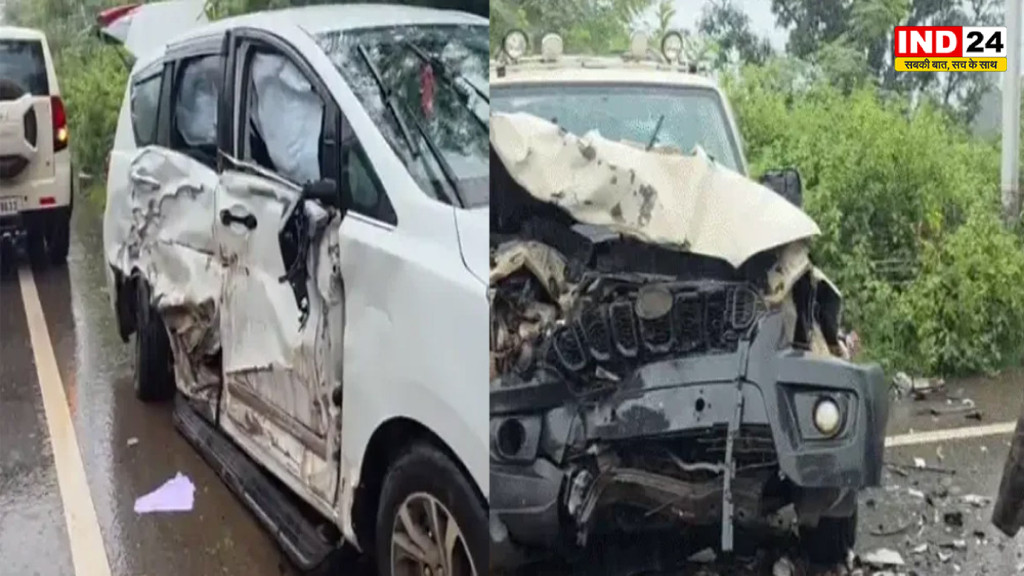 Minister Kedar Kashyap Accident: मंत्री के काफिले में घुसी स्कॉर्पियो, चार जवान घायल; बाल-बाल बचे केदार कश्यप