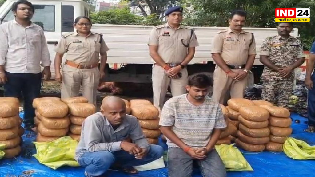 Jashpur Crime News: 3 करोड़ के गांजे की बड़ी खेप पकड़ी गई, तीन गाड़ियों से 520 किलो बरामद