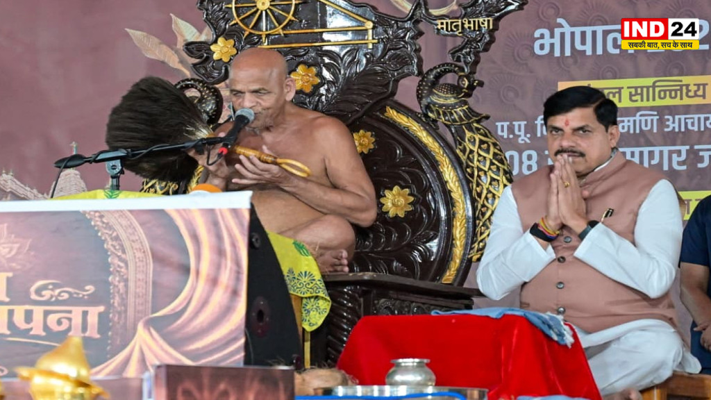 सीएम डॉ. मोहन यादव ने लिया आचार्य समय सागर जी महाराज का आशीर्वाद, बोले- संतों का मार्गदर्शन ही जीवन का सच्चा सार