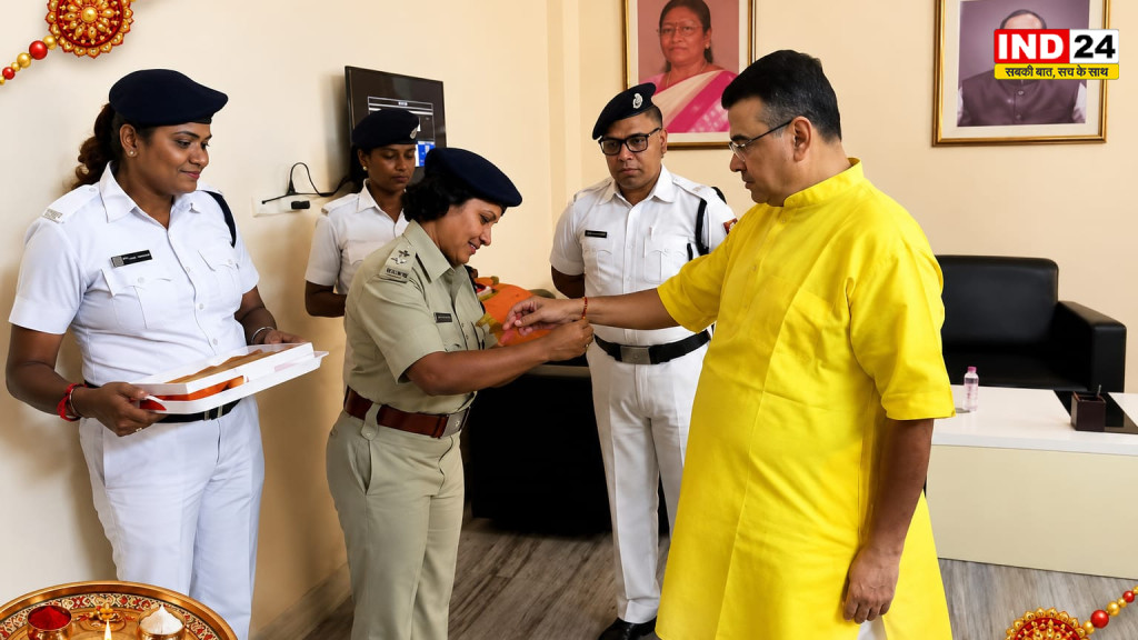 भवानीपुर में रक्षाबंधन उत्सव: ‘वंदे मातरम’ के जयघोष और श्रीखोल की थाप पर दिखा राष्ट्रवाद व भाईचारे का संदेश