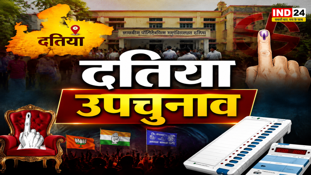 दतिया उपचुनाव Result LIVE: छठवें राउंड तक कांग्रेस को 1806 वोटों की लीड, घनश्याम सिंह ने किया बड़ी जीत का दावा; नरोत्तम बोले- जनता हमारे साथ