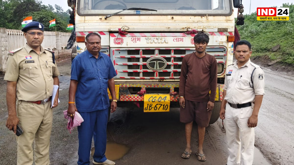 सिलतरा पुलिस की बड़ी कार्रवाई: चार मालवाहक वाहन और भारी मात्रा में संदिग्ध माल जब्त