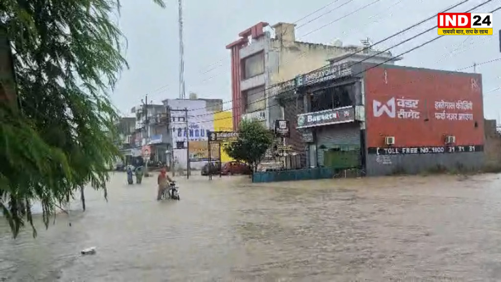 बाजपुर में लेवड़ा नदी का जलस्तर बढ़ा, स्टेट हाईवे-13 पर यातायात प्रभावित