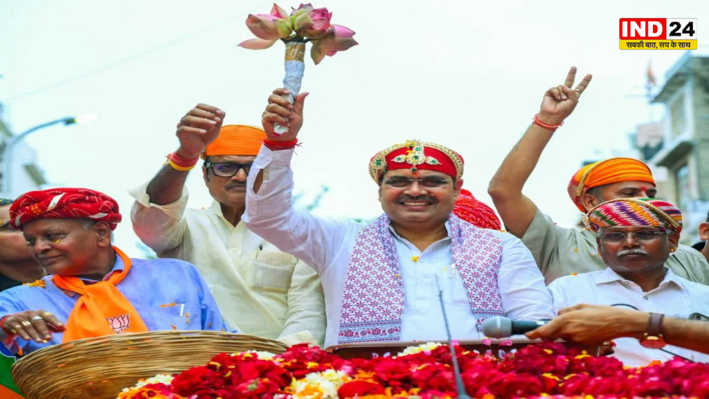 Udaipur BJP Road Show: उदयपुर में CM भजनलाल का शक्ति प्रदर्शन, बोले- ‘ट्रिपल इंजन सरकार जरूरी’; 78% वादे पूरे करने का दावा