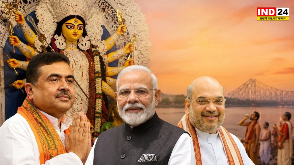 पश्चिम बंगाल में भव्य महालया समारोह, PM मोदी और अमित शाह को सुवेंदु सरकार ने दिया न्योता