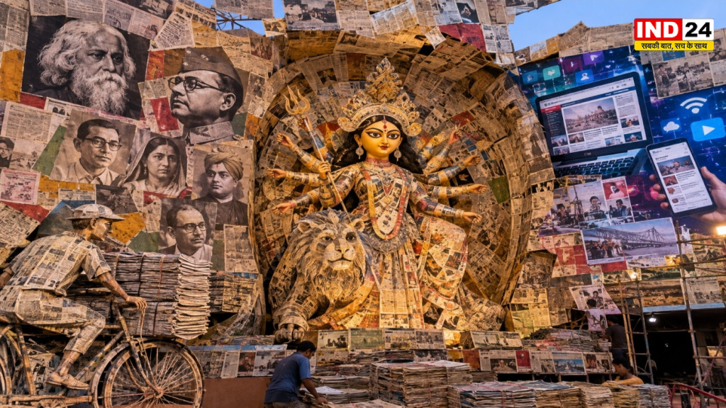 कोलकाता में पुराने अखबारों से सजेगा अनोखा दुर्गा पूजा पंडाल, ‘कोलाज’ में दिखेगा प्रिंट से डिजिटल तक का सफर