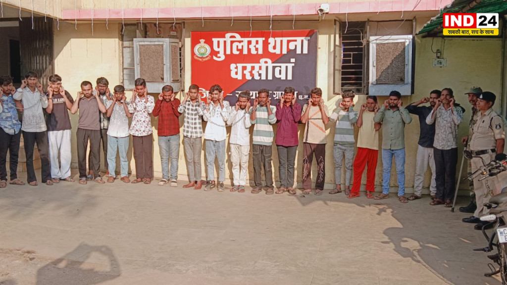 रायपुर : धरसींवा पुलिस की असामाजिक तत्वों पर लगातार कार्रवाई, एक सप्ताह में 57 लोगों को भेजा जेल