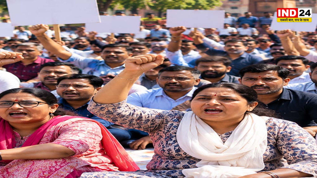 MP Teacher Protest: TET के विरोध में शिक्षकों का धरना जारी, भोपाल में 3 मांगों को लेकर प्रदर्शन