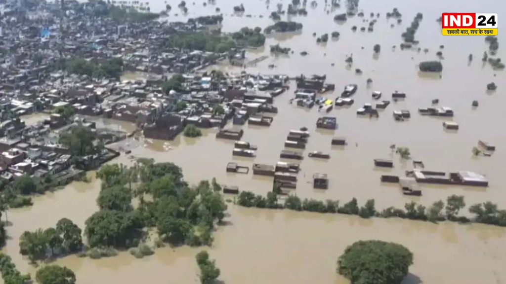 UP Flood Update: 26 जिले बाढ़ की चपेट में, 21 हजार से ज्यादा लोग सुरक्षित निकाले; 2304 नावें राहत कार्य में