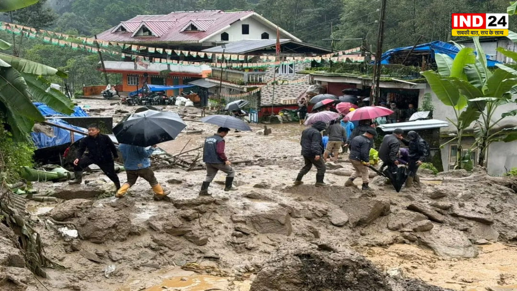 सिक्किम के रिंबी में भूस्खलन से बिगड़े हालात, दो मकान बह गए; प्रशासन ने प्रभावित परिवारों को तत्काल राहत का दिया भरोसा