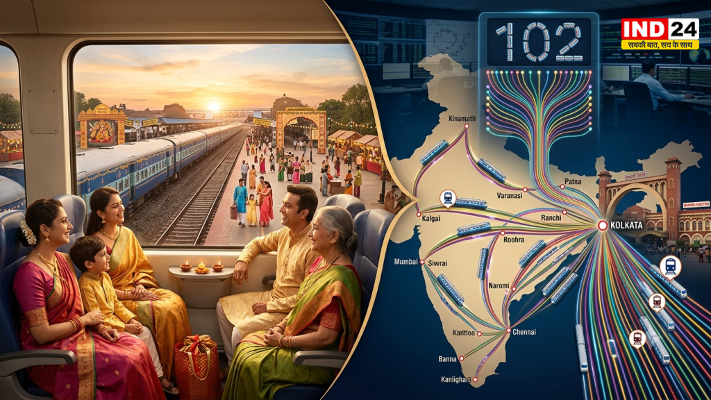 दशहरा-दिवाली पर घर जाने का प्लान? रेलवे ने शुरू कीं 102 स्पेशल ट्रेनें, देखें पूरा रूट और शेड्यूल