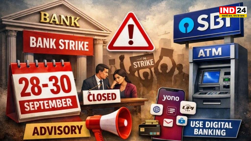 बैंक हड़ताल 28 से 30 सितंबर, एसबीआई-पीएनबी समेत ग्राहकों के लिए एसएलबीसी की एडवायजरी