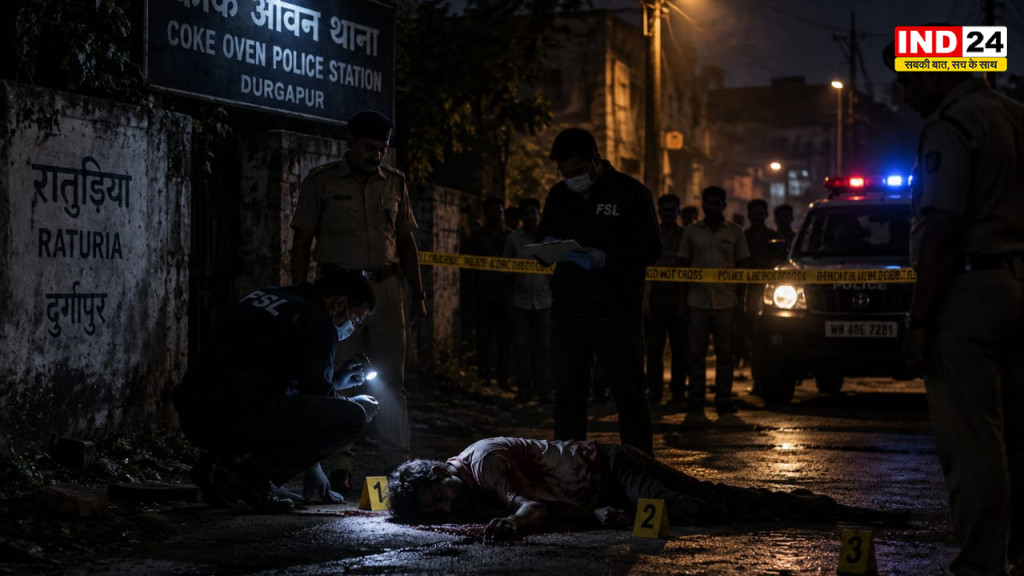 दुर्गापुर में दिव्यांग युवक की धारदार हथियार से हत्या, सड़क किनारे खून से लथपथ मिला शव; पुलिस जांच में जुटी