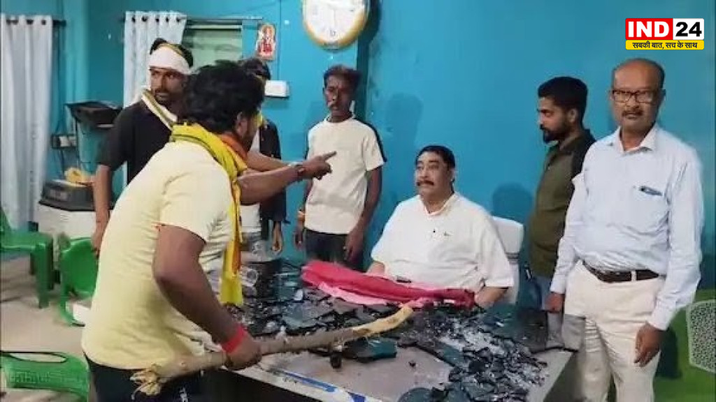 TMC नेता अनुव्रत मंडल पर हमला: सिउड़ी में पार्टी ऑफिस में तोड़फोड़, कांच लगने से आंख के नीचे चोट, 3 युवक हिरासत में