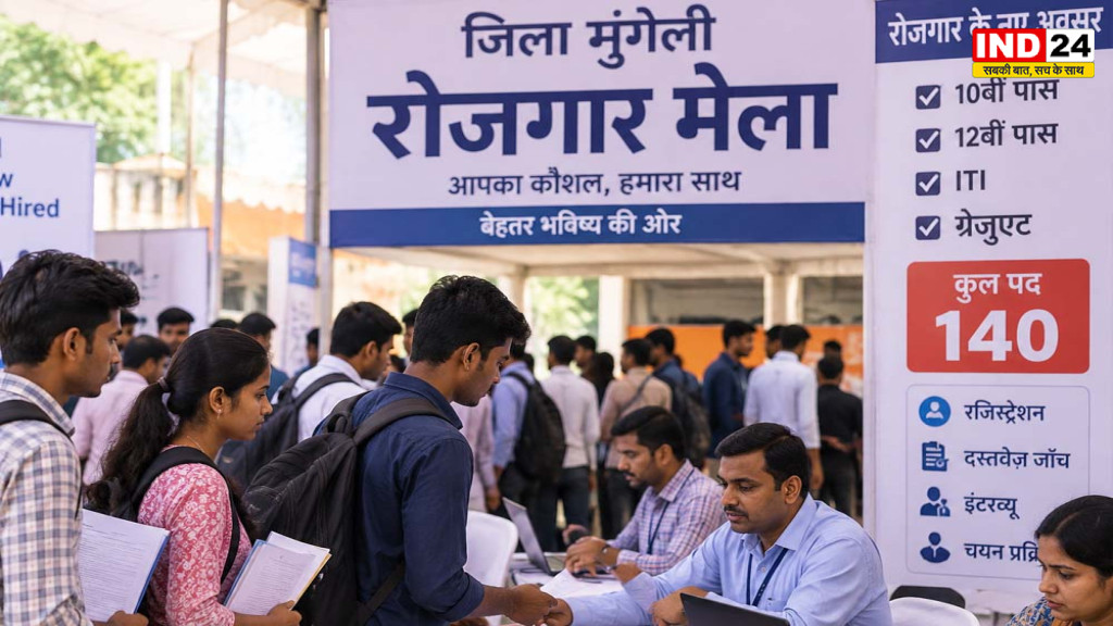 मुंगेली में रोजगार मेले का आयोजन, 140 पदों पर होगी भर्ती; 10वीं-12वीं पास भी कर सकते हैं आवेदन