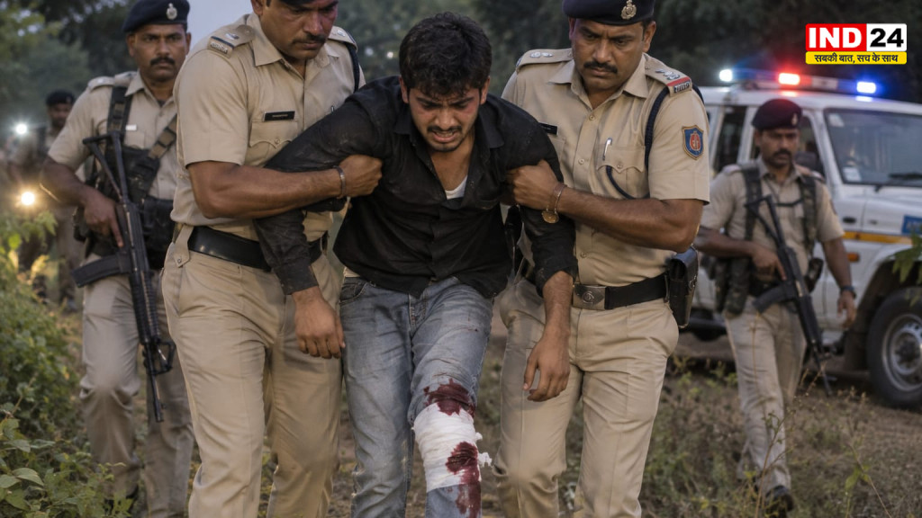 जमुई में नाबालिग छात्रा से बदसलूकी मामले में बड़ा एक्शन: मुख्य आरोपी नंदन यादव पुलिस मुठभेड़ में घायल, पैर में लगी गोली