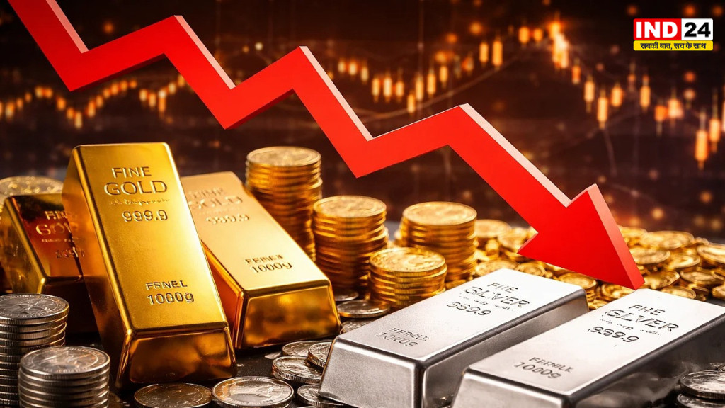  Gold Silver Price: चांदी के भाव में बड़ी गिरावट, एक हफ्ते में ₹10,000 सस्ती; सोना भी ₹4,000 नीचे