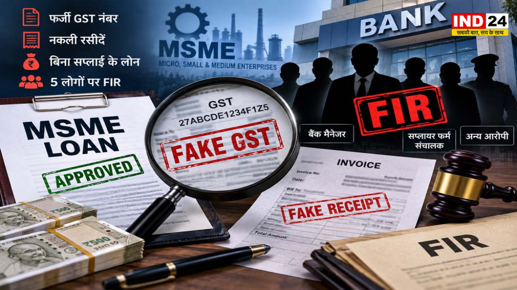 MSME Loan Scam: फर्जी GST नंबर और रसीदों से पास हुआ लोन, बैंक मैनेजर समेत 5 पर FIR
