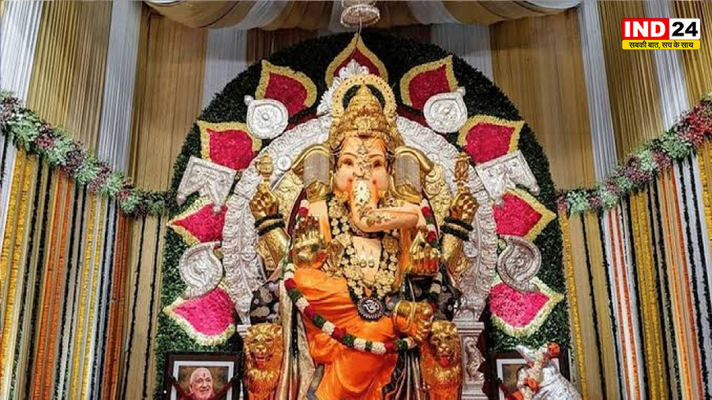 Ganesh Festival: 66 KG सोना और 335 KG चांदी... बप्पा की भव्य सजावट देख रह जाएंगे दंग!