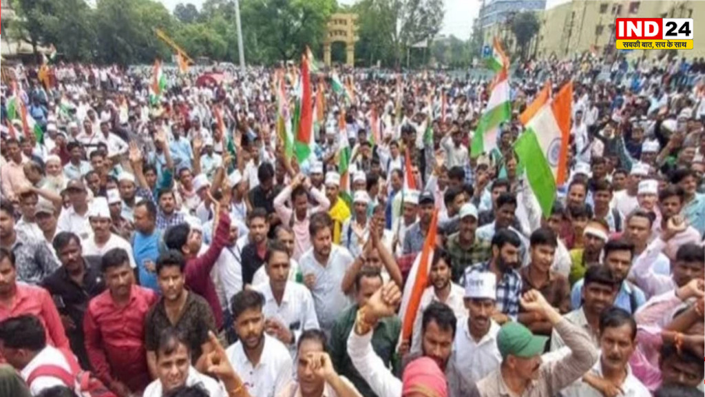 MP के शिक्षकों का हल्लाबोल, TET अनिवार्यता और ई-अटेंडेंस के विरोध में भोपाल में अनिश्चितकालीन धरना