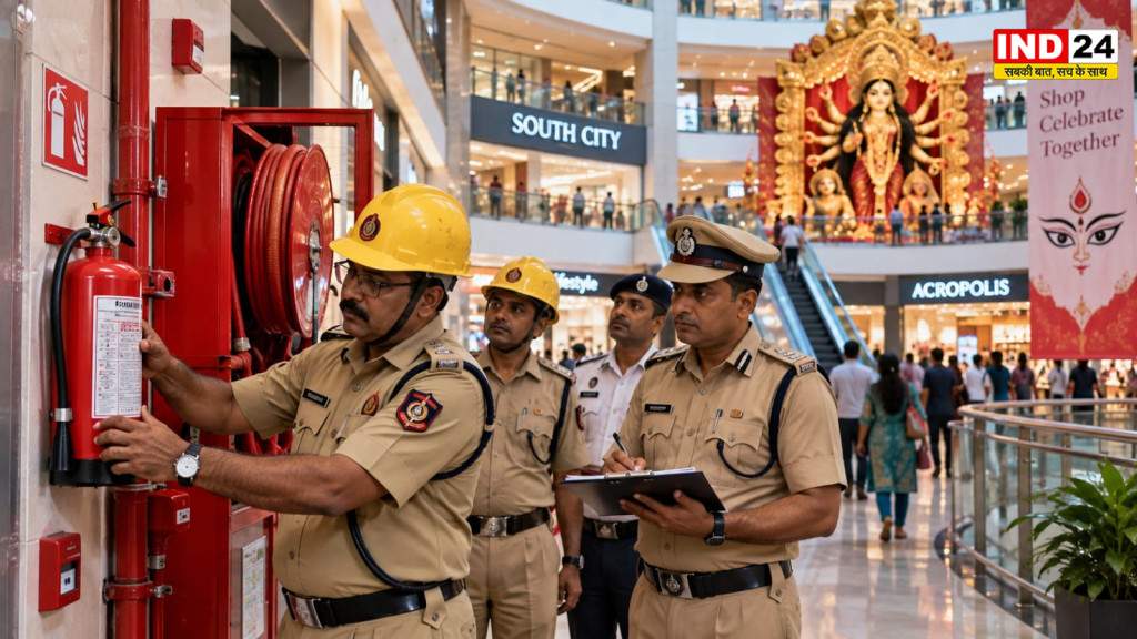 दुर्गा पूजा से पहले कोलकाता के 29 प्रमुख मॉल्स में फायर सेफ्टी ऑडिट, साउथ सिटी और एक्रोपोलिस समेत बड़े कॉम्प्लेक्स की जांच