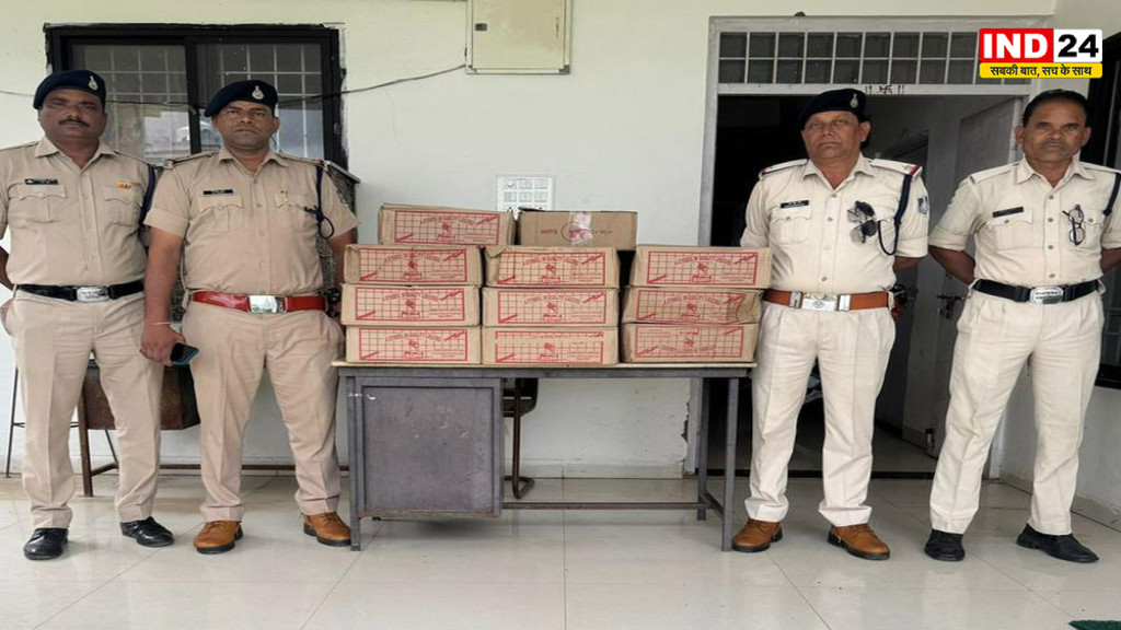 Bhopal में शराब तस्करों का फिल्मी अंदाज! पुलिस को देखकर भगाई Scorpio, डिवाइडर से टकराई; 40 पेटी शराब बरामद