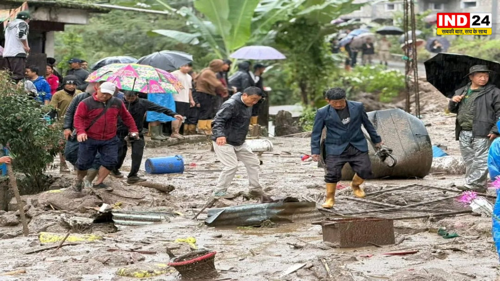 उत्तर सिक्किम में भारी बारिश से तबाही, रिम्बी के कई गांव जलमग्न; कई घरों को नुकसान, दहशत में लोग