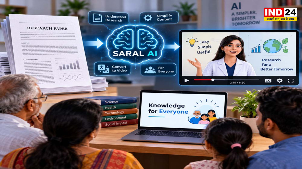 अब रिसर्च पेपर से बनेगा आसान वीडियो, CSIR-NIScPR ने अपनाया SARAL AI