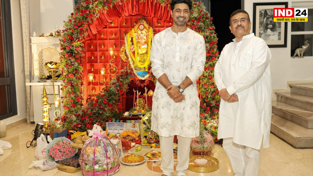 देव के घर गणेश पूजा में राजनीतिक सौहार्द, सुकांत के बाद पहुंचे सुवेंदु अधिकारी