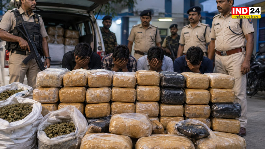 पूर्व मेदिनीपुर में नशे के खिलाफ पुलिस का बड़ा एक्शन: 140 किलो गांजा जब्त, 4 गिरफ्तार; तमलूक, पांशकुड़ा और रामनगर में छापेमारी