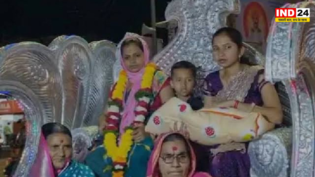 200 साल बाद घर में गूंजी बेटी की किलकारी, चांदी के रथ पर ‘गार्गी’ का हुआ भव्य स्वागत