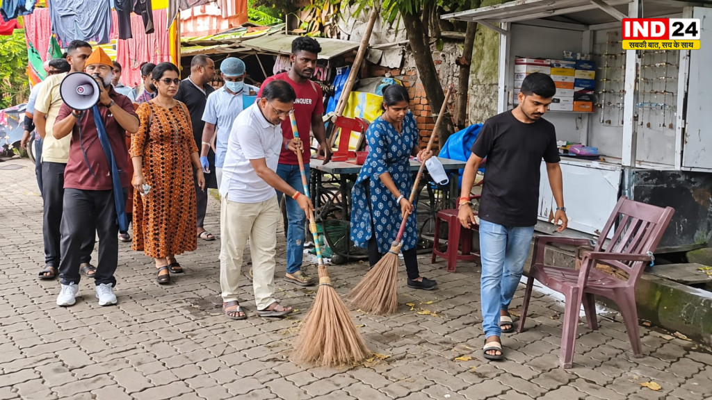 दत्ताबाद के वार्ड 38 में ‘स्वच्छता संकल्प अभियान’, ब्लीचिंग-लार्विसाइड छिड़काव और माइकिंग से जागरूकता