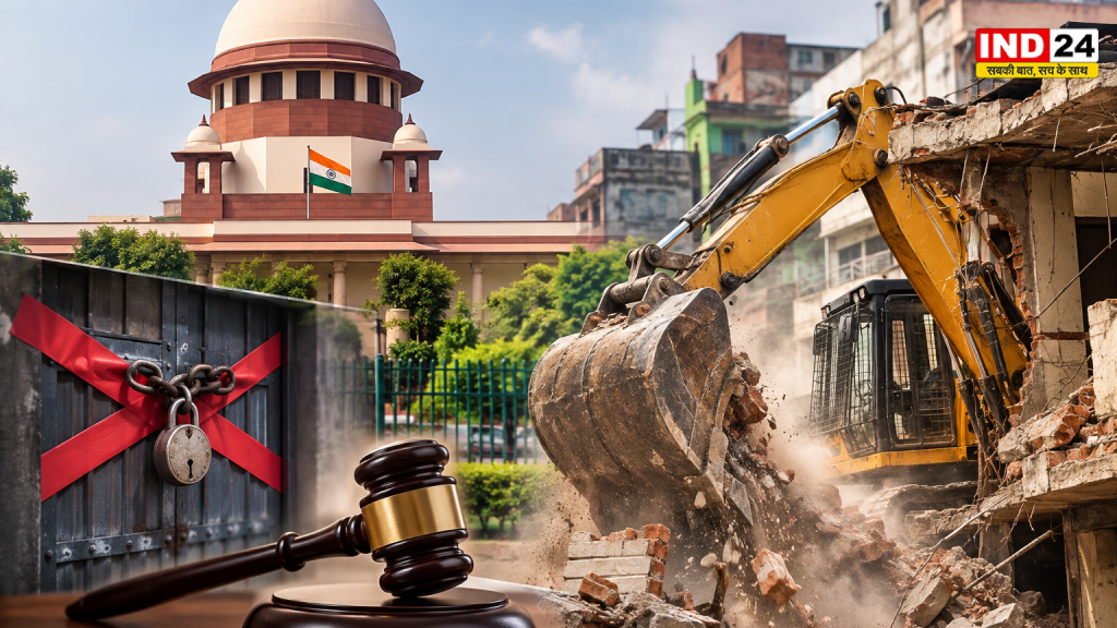 मेरठ में अवैध निर्माण पर सुप्रीम कोर्ट सख्त, 16,726 भवन होंगे सील; 44 पर चलेगा बुलडोजर