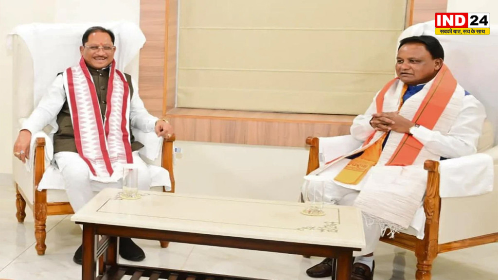 महानदी जल विवाद पर बड़ी पहल, CM साय ने ओडिशा के CM माझी से की मुलाकात, जल्द समाधान की उम्मीद