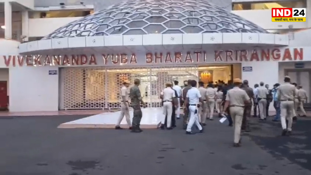 कोलकाता में फुटबॉल मैचों को लेकर अभूतपूर्व पुलिस सुरक्षा, युवभारती में लगातार बैठकें