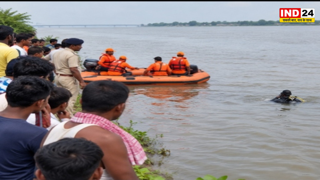 गंगा में नहाने गया 18 वर्षीय छात्र डूबकर लापता, गोताखोरों की तलाश जारी
