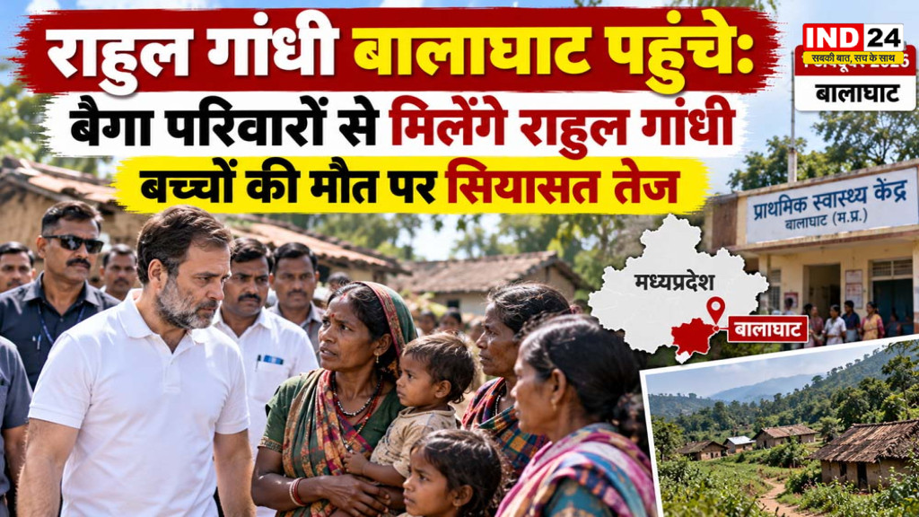 Rahul Gandhi Balaghat Visit: बैगा परिवारों से मिलेंगे राहुल गांधी, बच्चों की मौत पर सियासत तेज