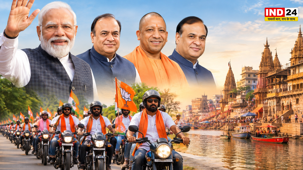 सेवा संकल्प बाइक यात्रा 7 अक्टूबर को पहुंचेगी काशी, नितिन नबीन की पहली जनसभा, CM योगी समेत कई नेता होंगे शामिल