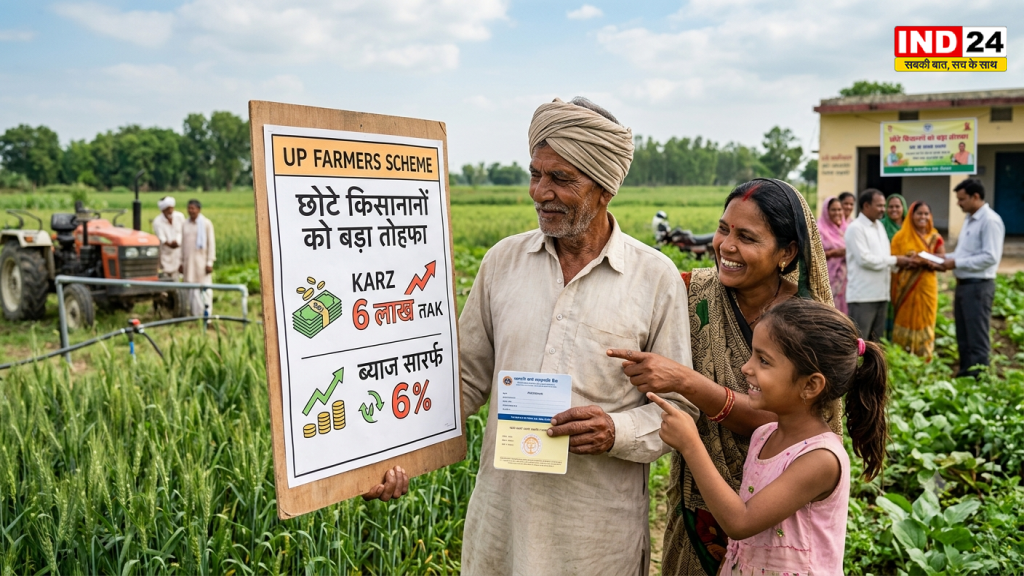 UP Farmers Scheme: छोटे किसानों को बड़ा तोहफा, 6 लाख तक का कर्ज सिर्फ 6% ब्याज पर देगी योगी सरकार