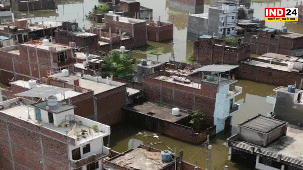 लखनऊ में बाढ़ से हाहाकार, 40 हजार घरों में 4-5 फीट पानी, 3 लाख लोग प्रभावित, मंदिर-पार्क भी जलमग्न