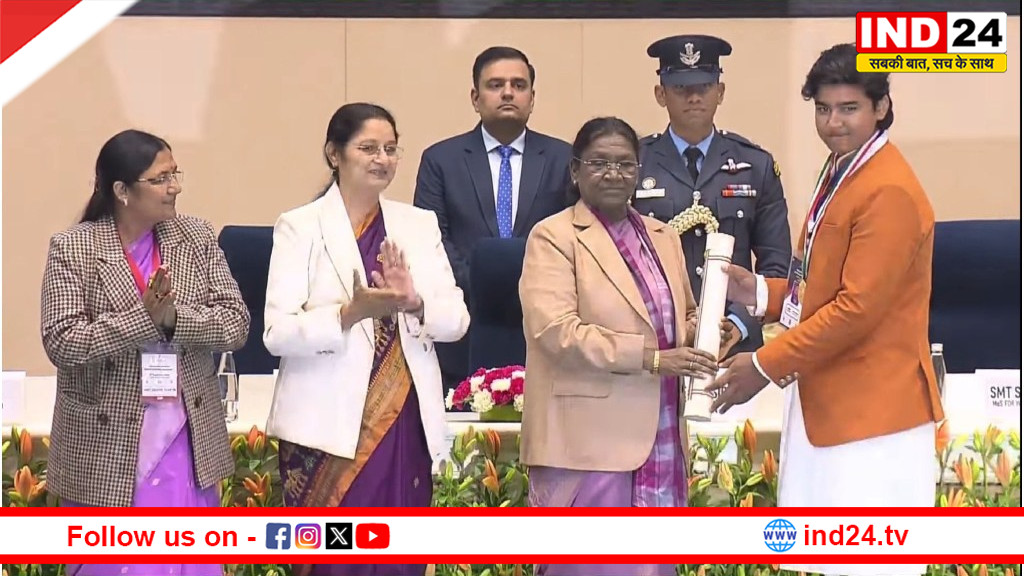 वैभव सूर्यवंशी को मिला राष्ट्रीय बाल पुरस्कार, राष्ट्रपति मुर्मू ने किया सम्मानित