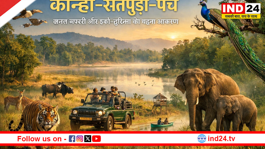 कान्हा–सतपुड़ा–पेंच: जंगल सफारी और इको-टूरिज्म का बढ़ता आकर्षण