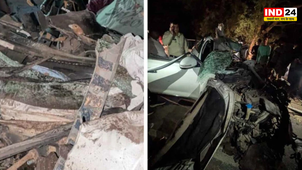 रायपुर से खरोरा लौटते समय भीषण सड़क हादसा, छुट्टी पर घर आए आरक्षक समेत 2 की मौत