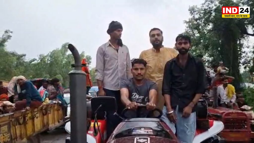 दिल्ली प्रोटेस्ट के बाद हरिद्वार में मोदी-धामी के समर्थन में उतरे युवा, भारी बारिश में निकाली रैली