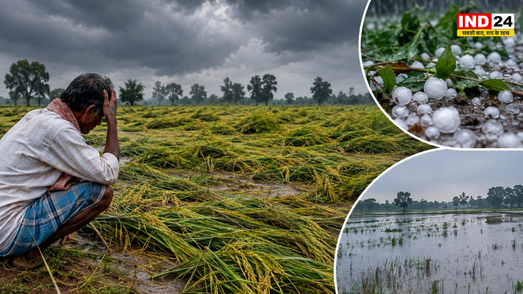 UP Weather: चक्रवात अर्नब के असर से यूपी में किसानों की बढ़ी मुश्किलें, बेमौसम बारिश ने धान की फसल को पहुंचाया नुकसान