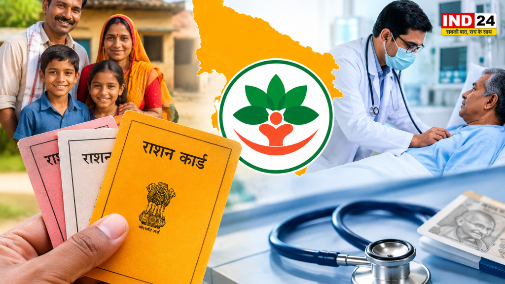 UP Ration Card: यूपी के 3.63 करोड़ राशन कार्ड धारकों को मिल सकता है आयुष्मान भारत योजना का लाभ, हर साल 5 लाख तक मुफ्त इलाज की संभावना