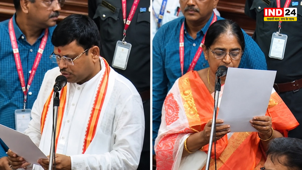 नंदीग्राम और रेजीनगर के नवनिर्वाचित विधायकों का शपथ ग्रहण, विधानसभा में विधायक पद की ली शपथ